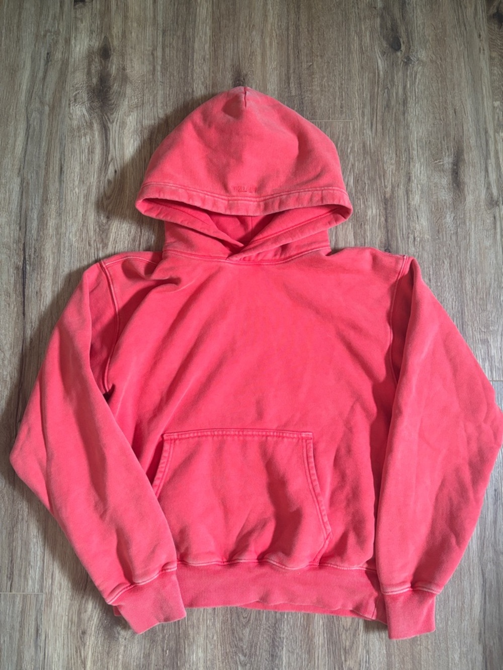 Aritzia Bright Coral Perfect Fit Hoodie